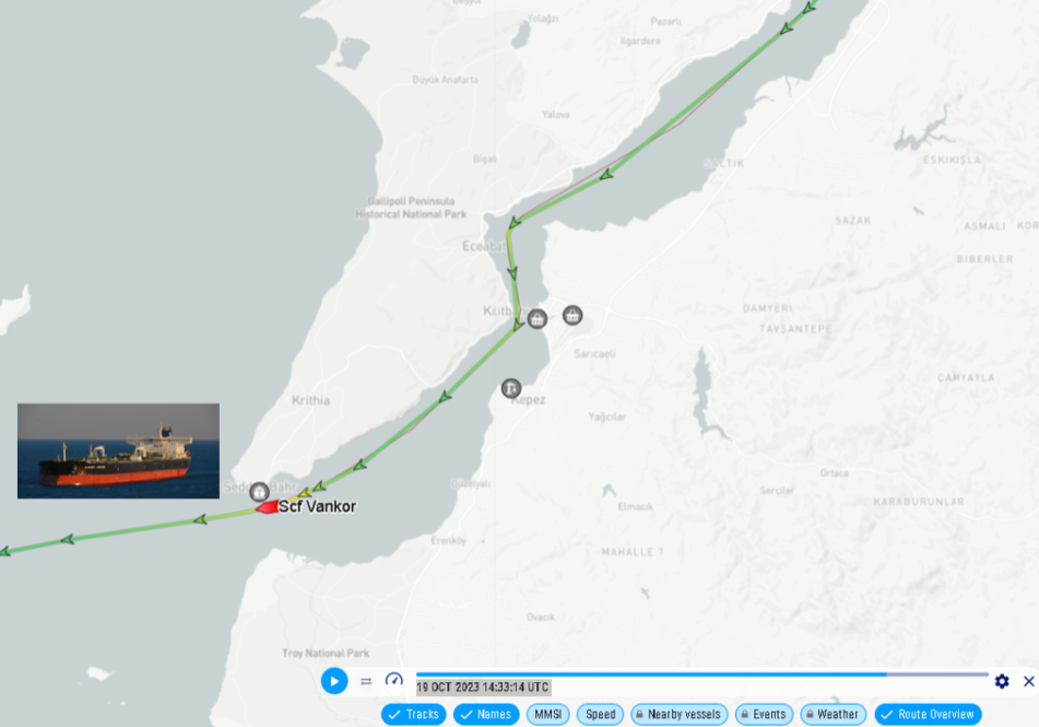 A map of the coast with a green line on it.